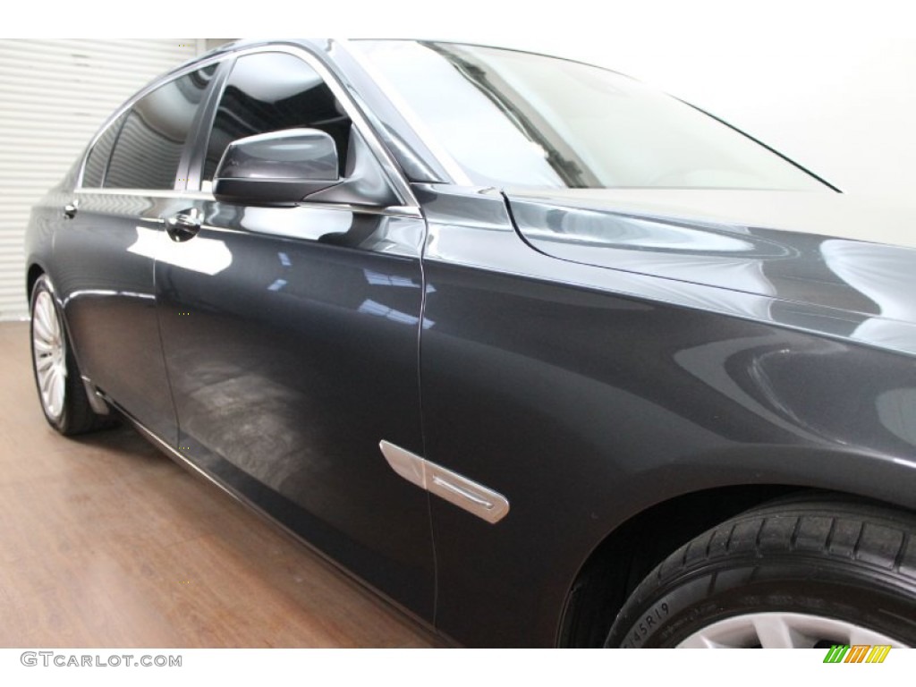2009 7 Series 750Li Sedan - Dark Graphite Metallic / Oyster Nappa Leather photo #9