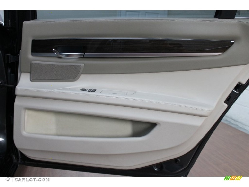 2009 7 Series 750Li Sedan - Dark Graphite Metallic / Oyster Nappa Leather photo #32