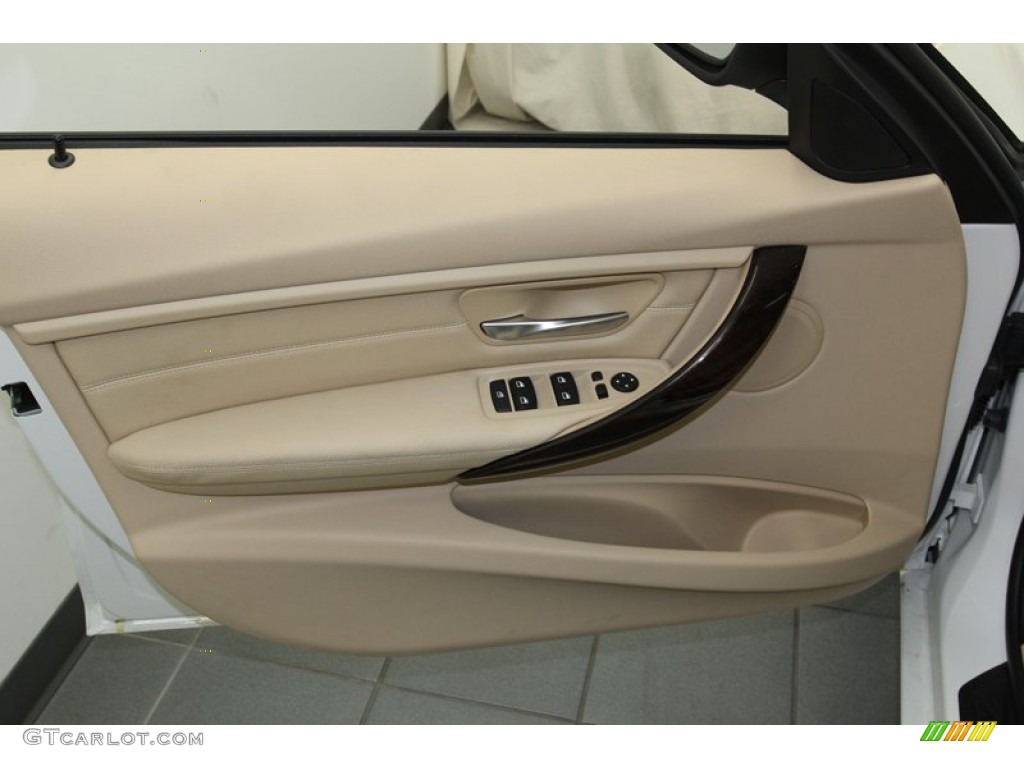 2013 BMW 3 Series 328i Sedan Venetian Beige Door Panel Photo #79148155