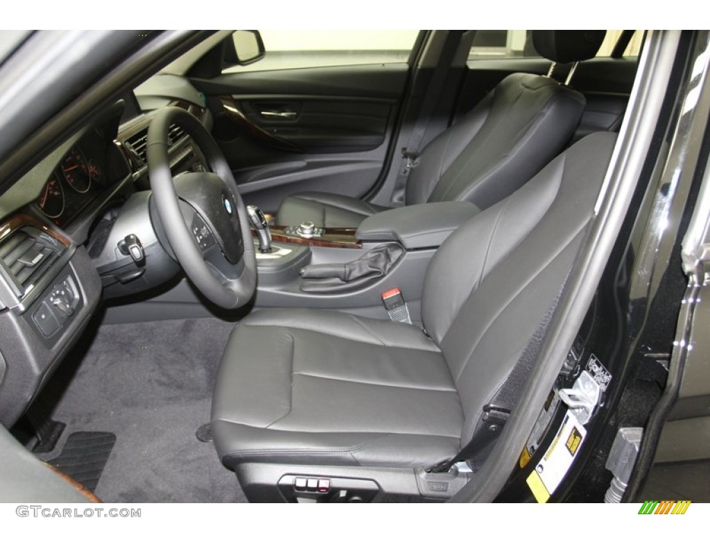 Black Interior 2013 BMW 3 Series 328i Sedan Photo #79148859