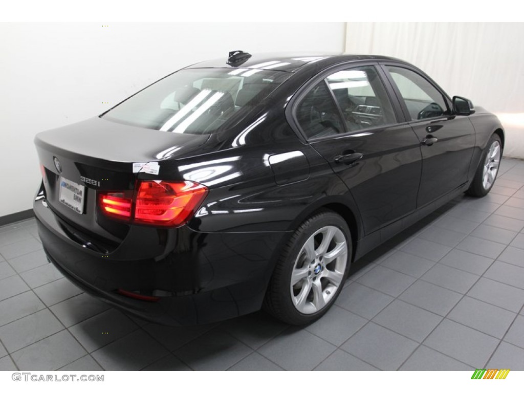 2013 3 Series 328i Sedan - Jet Black / Black photo #8