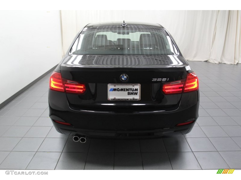 2013 3 Series 328i Sedan - Jet Black / Black photo #9