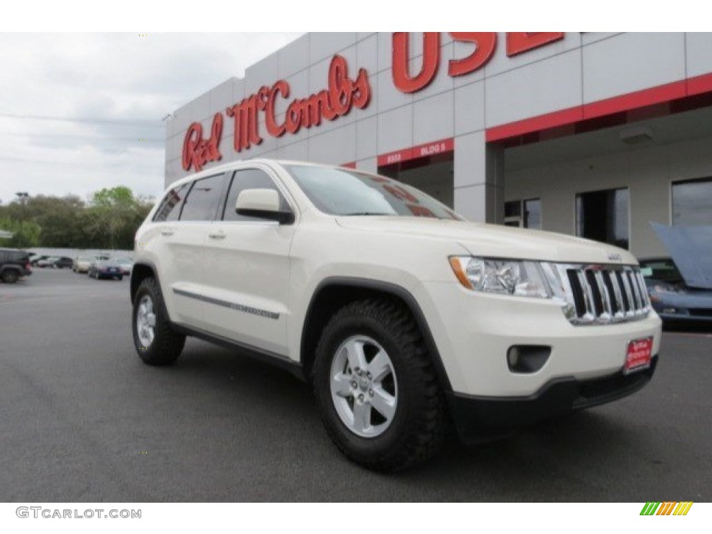 2011 Grand Cherokee Laredo - Stone White / Dark Graystone/Medium Graystone photo #1