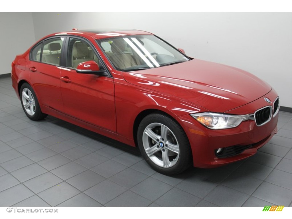 2013 3 Series 328i Sedan - Melbourne Red Metallic / Venetian Beige photo #6