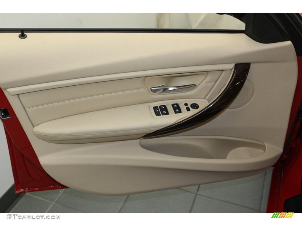 2013 BMW 3 Series 328i Sedan Venetian Beige Door Panel Photo #79149671