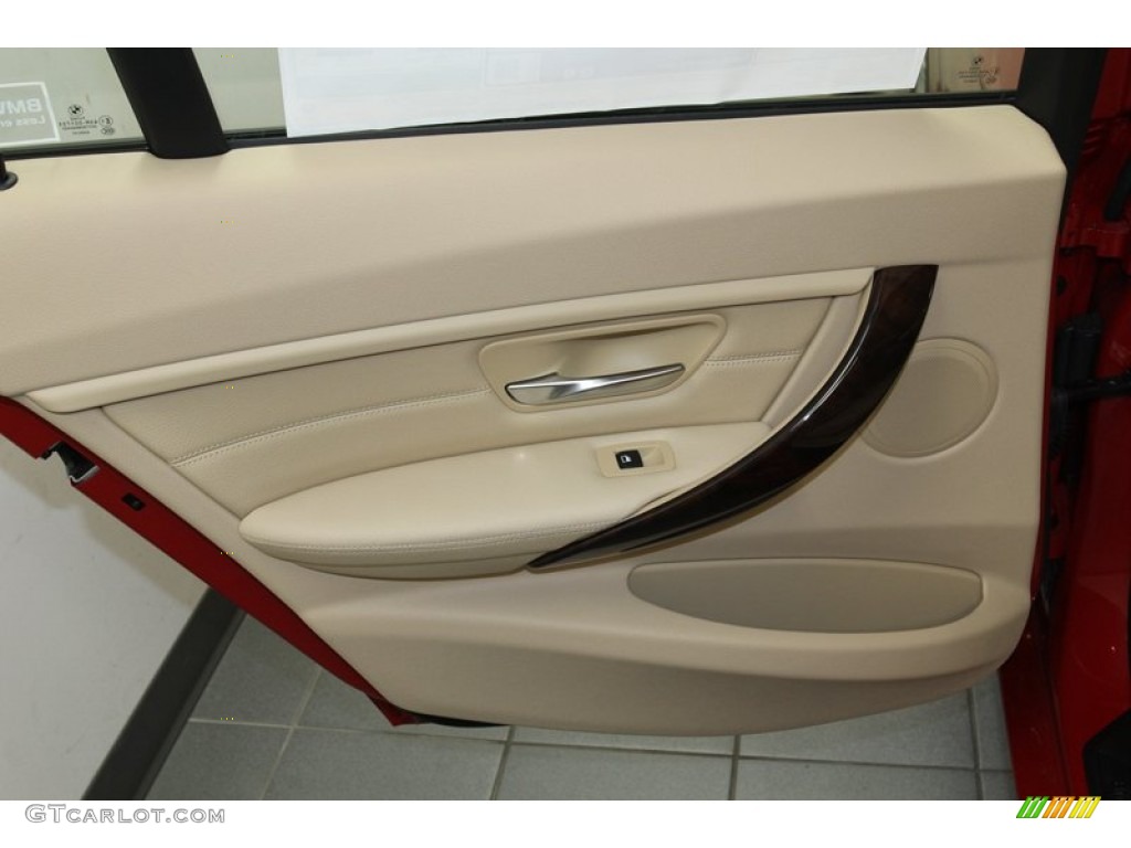 2013 BMW 3 Series 328i Sedan Venetian Beige Door Panel Photo #79149751