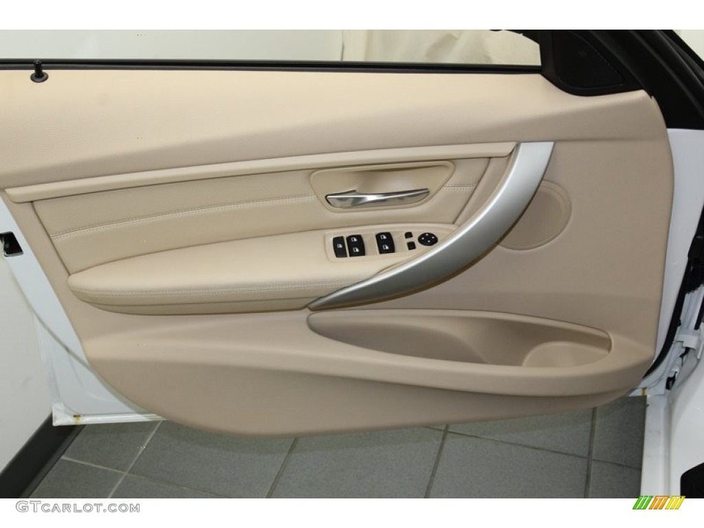 2013 BMW 3 Series 328i Sedan Venetian Beige Door Panel Photo #79150045