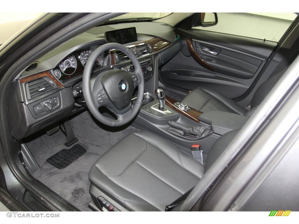 Black Interior 2013 BMW 3 Series 328i Sedan Photo #79150228
