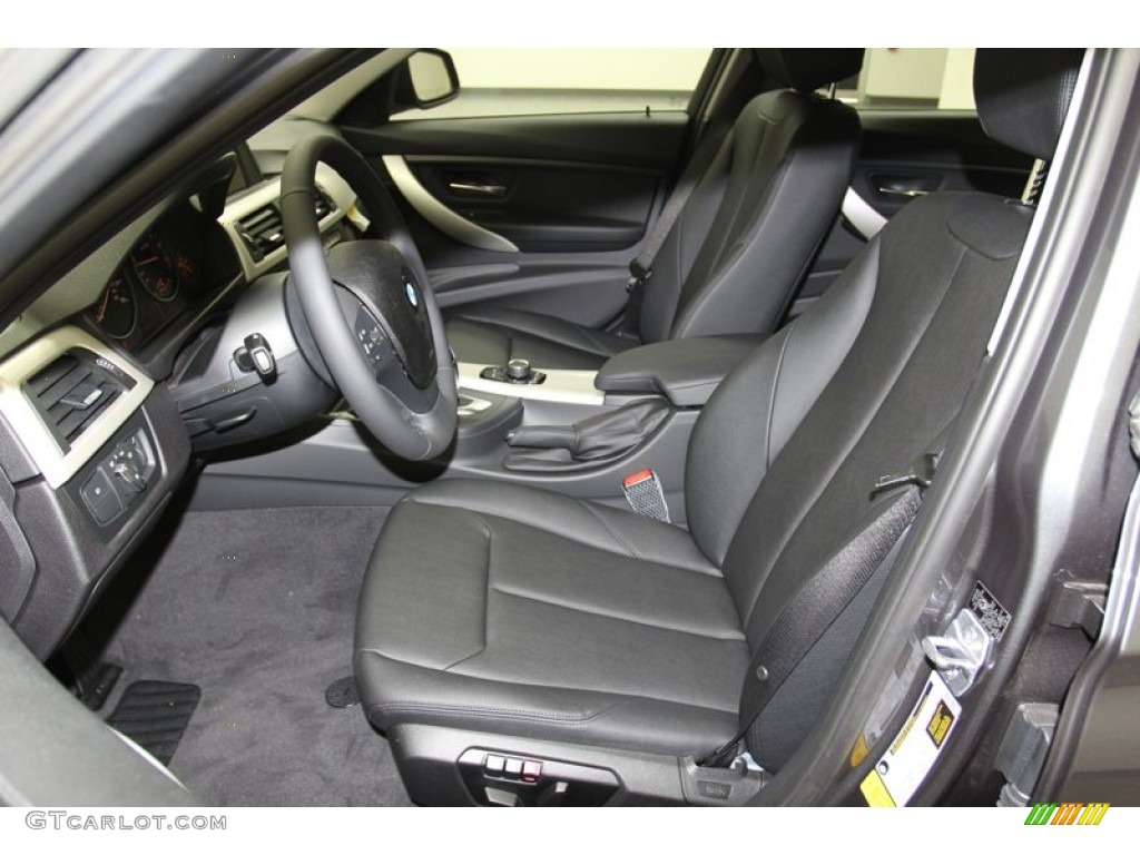 Black Interior 2013 BMW 3 Series 328i Sedan Photo #79150312