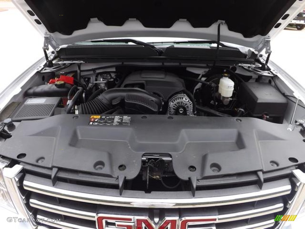 2013 Sierra 1500 SLT Crew Cab - Summit White / Light Titanium/Dark Titanium photo #9