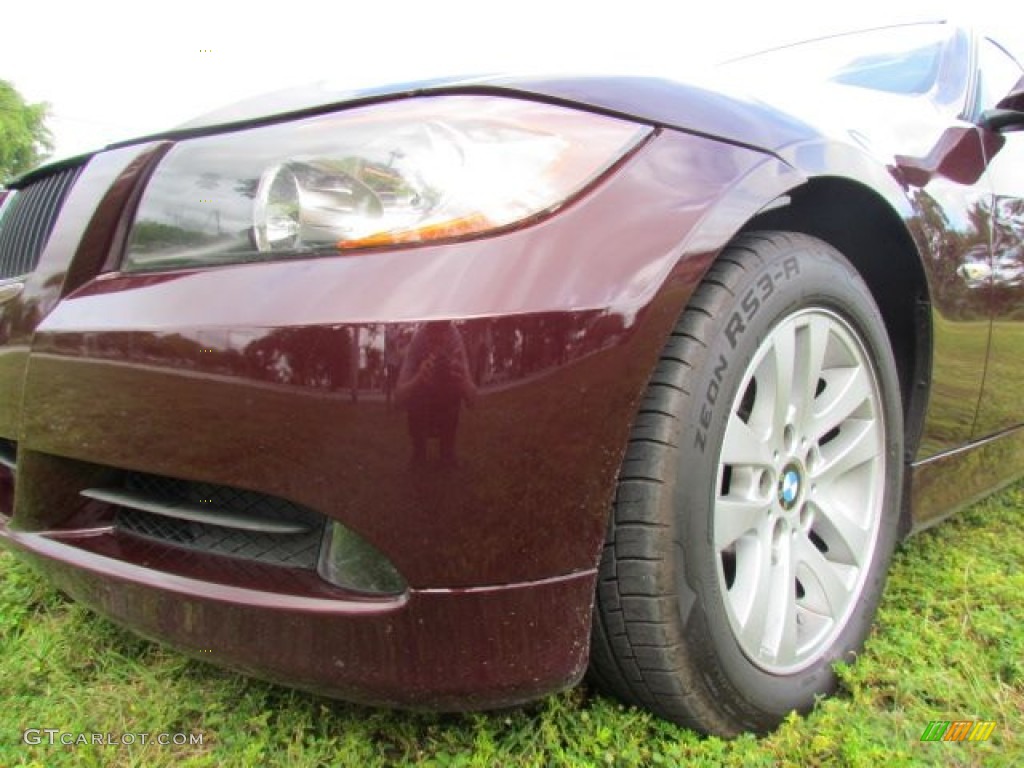 2007 3 Series 328i Sedan - Barbera Red Metallic / Black photo #47