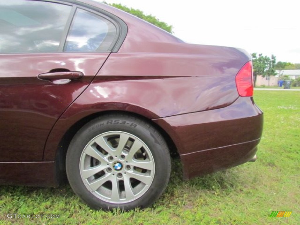 2007 3 Series 328i Sedan - Barbera Red Metallic / Black photo #75