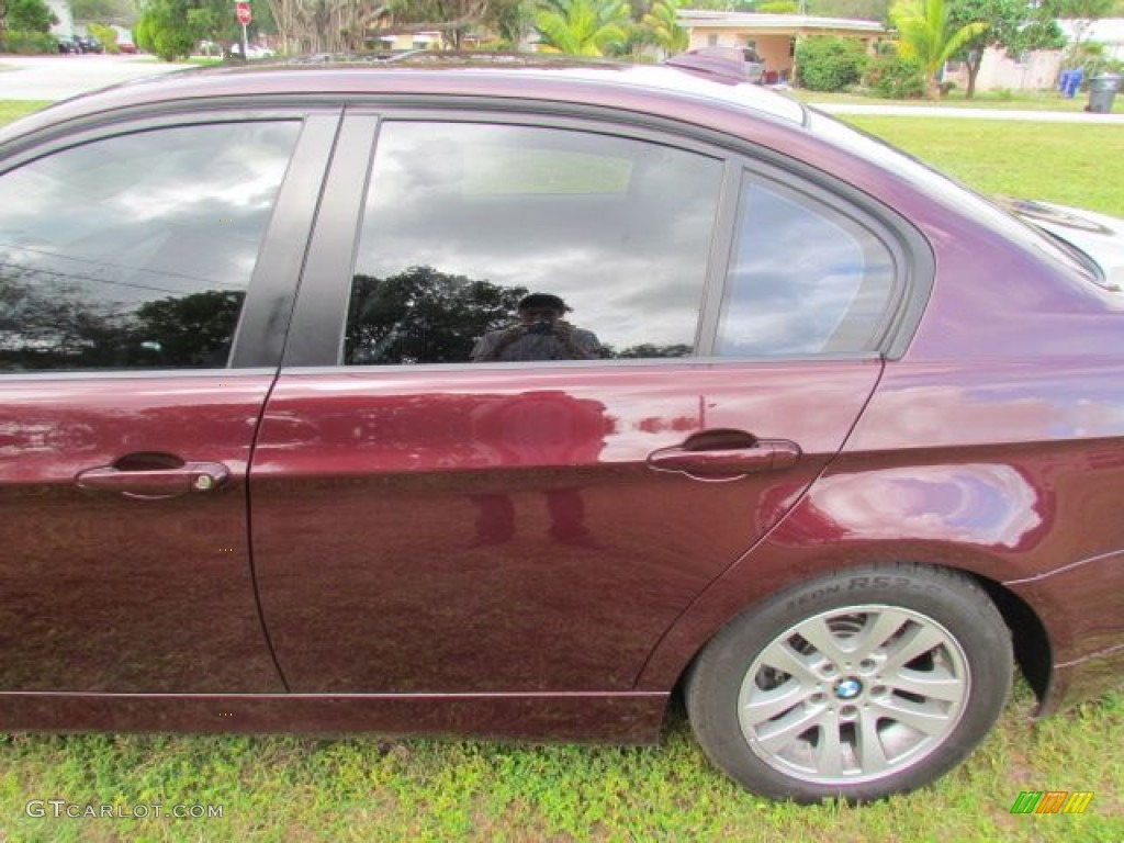 2007 3 Series 328i Sedan - Barbera Red Metallic / Black photo #78