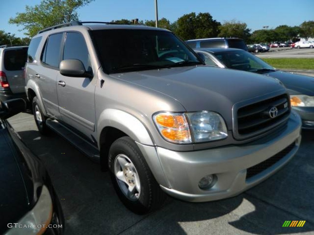 2002 Sequoia SR5 - Thunder Gray Metallic / Charcoal photo #3