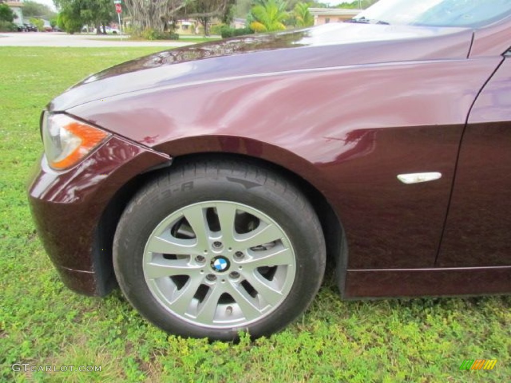 2007 3 Series 328i Sedan - Barbera Red Metallic / Black photo #82