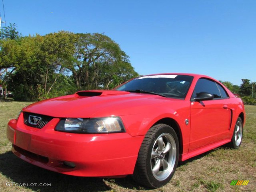 2004 Mustang GT Coupe - Torch Red / Medium Parchment photo #1