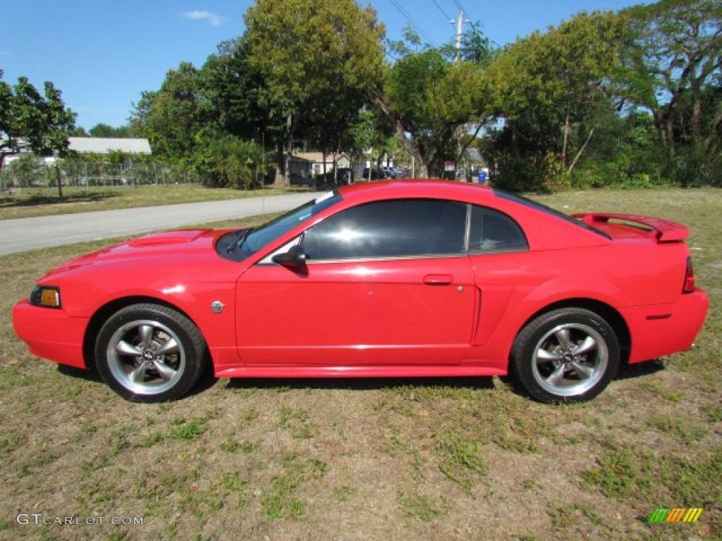 2004 Mustang GT Coupe - Torch Red / Medium Parchment photo #24