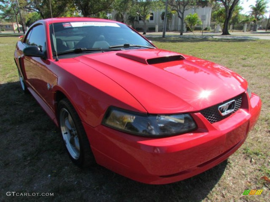 2004 Mustang GT Coupe - Torch Red / Medium Parchment photo #43