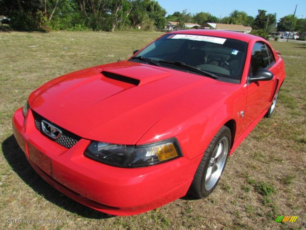 2004 Mustang GT Coupe - Torch Red / Medium Parchment photo #47