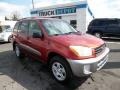 2002 Impulse Red Toyota RAV4 4WD  photo #1