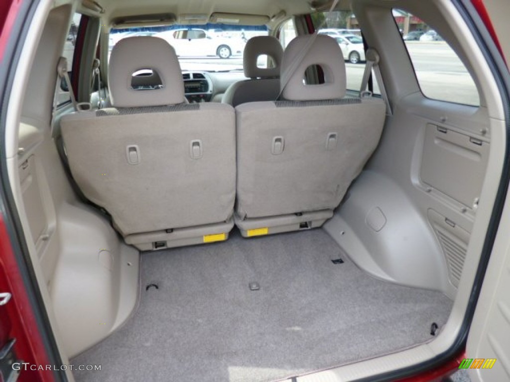 2002 RAV4 4WD - Impulse Red / Taupe photo #13