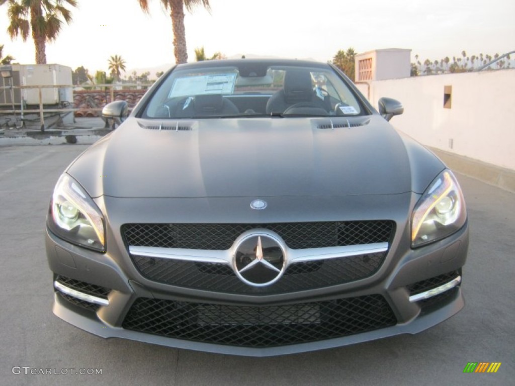 Matte Shadow Grey Metallic 2013 Mercedes-Benz SL 550 Roadster Exterior Photo #79154289