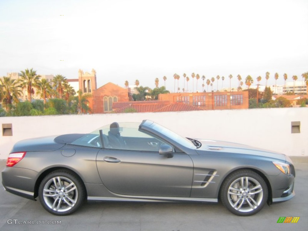 Matte Shadow Grey Metallic 2013 Mercedes-Benz SL 550 Roadster Exterior Photo #79154298