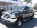 2004 Dark Green Satin Metallic Ford F250 Super Duty XLT SuperCab 4x4  photo #3