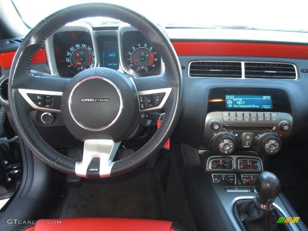 2011 Chevrolet Camaro SS/RS Coupe Inferno Orange/Black Dashboard Photo #79156725
