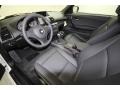 Black 2012 BMW 1 Series 128i Convertible Interior Color