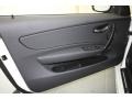 Black 2012 BMW 1 Series 128i Convertible Door Panel
