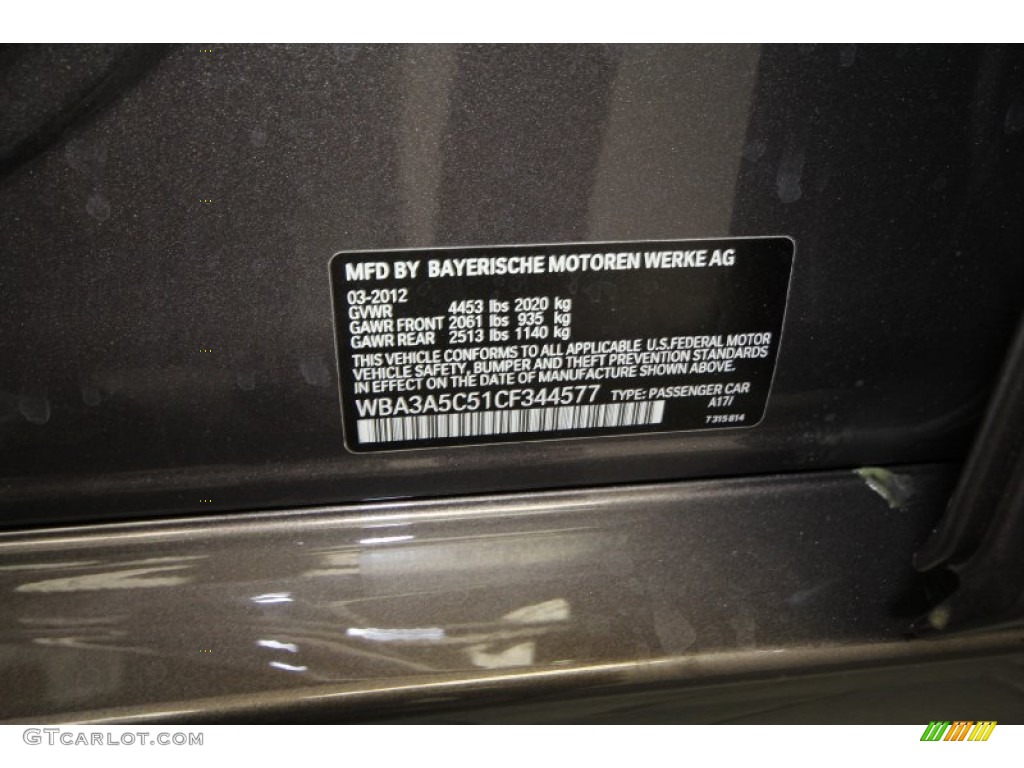 2012 3 Series Color Code A17 for Mojave Metallic Photo #79157220