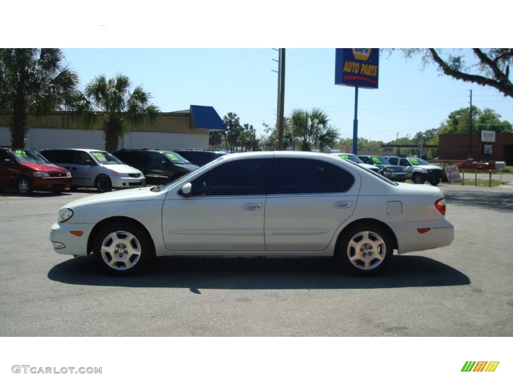 2001 I 30 Sedan - Aspen White Pearl / Beige photo #6