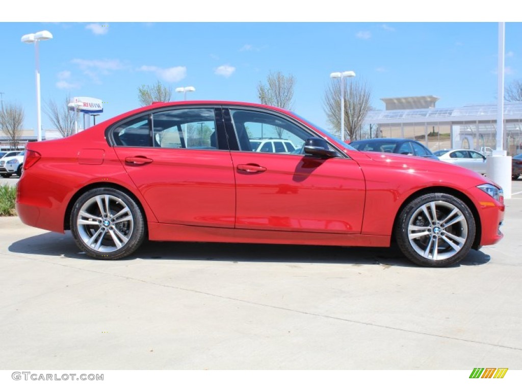 2013 3 Series 328i Sedan - Melbourne Red Metallic / Black photo #6