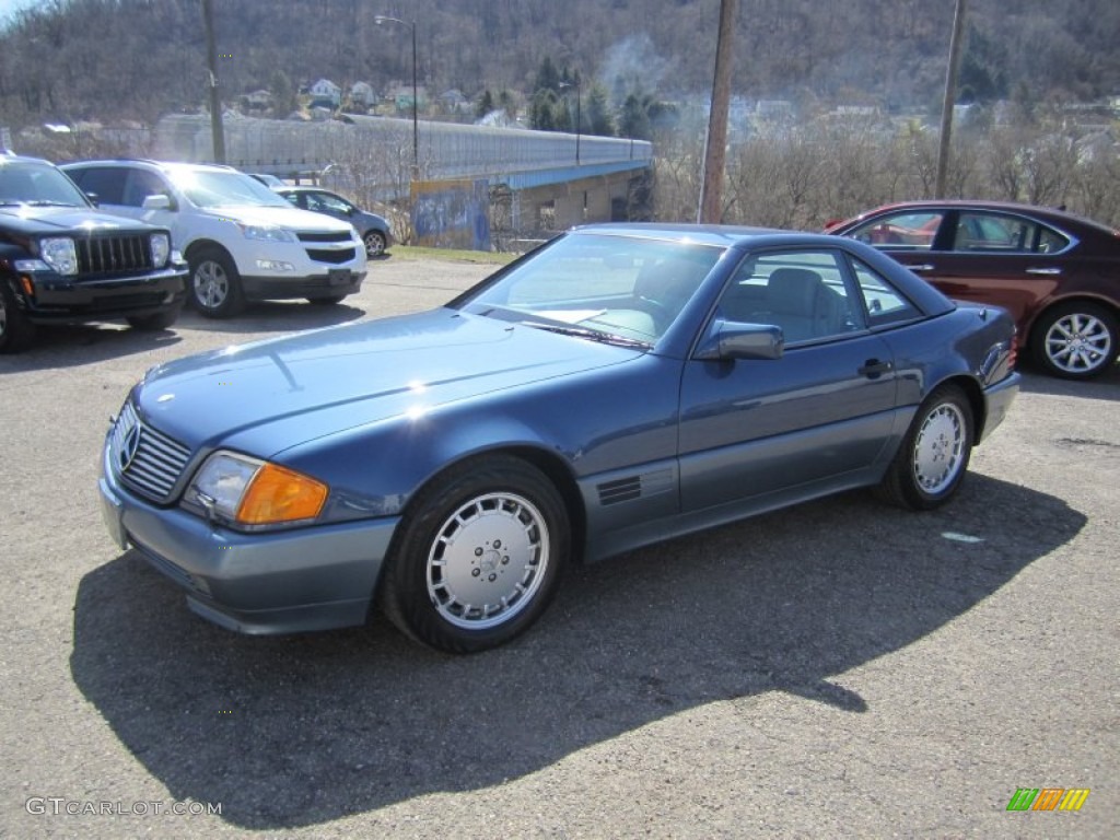 1992 SL 500 Roadster - Nautical Blue Metallic / Grey photo #1