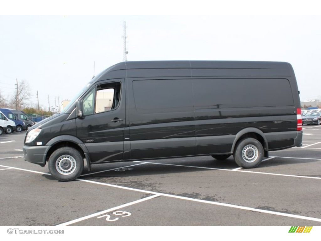 Jet Black 2013 Mercedes-Benz Sprinter 2500 High Roof Cargo Van Exterior Photo #79159820