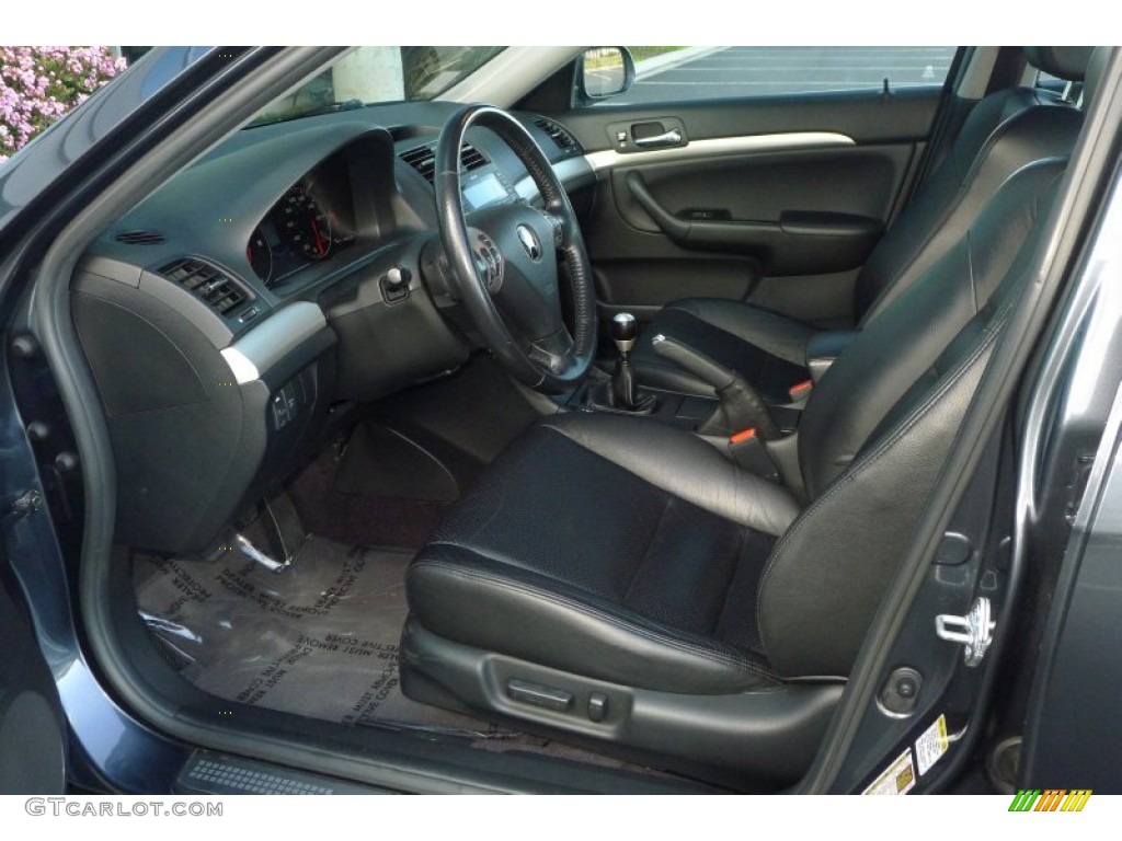 Ebony Interior 2005 Acura TSX Sedan Photo #79160596