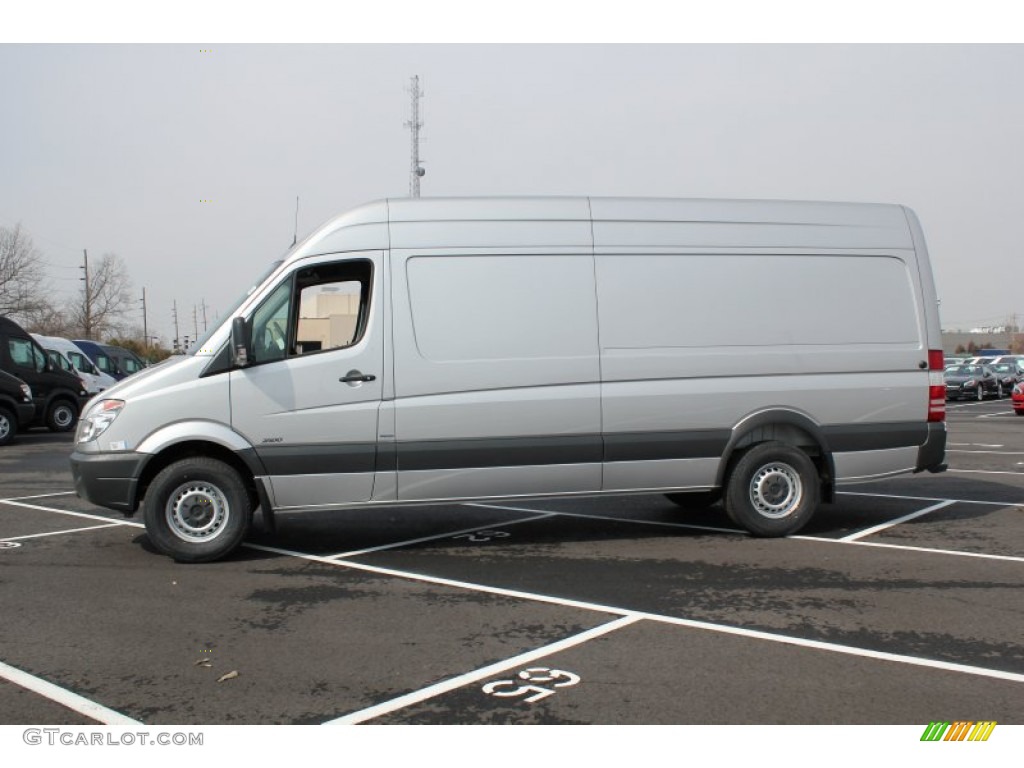 2013 Sprinter 2500 High Roof Cargo Van - Brilliant Silver Metallic / Lima Black Fabric photo #3