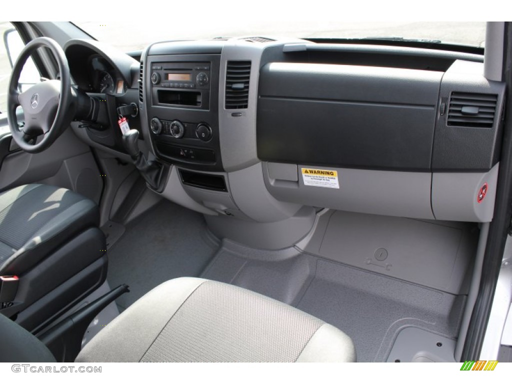 2013 Sprinter 2500 High Roof Cargo Van - Brilliant Silver Metallic / Lima Black Fabric photo #10