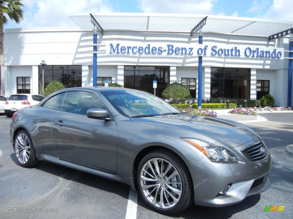 2011 G 37 S Sport Convertible - Graphite Shadow / Graphite photo #1