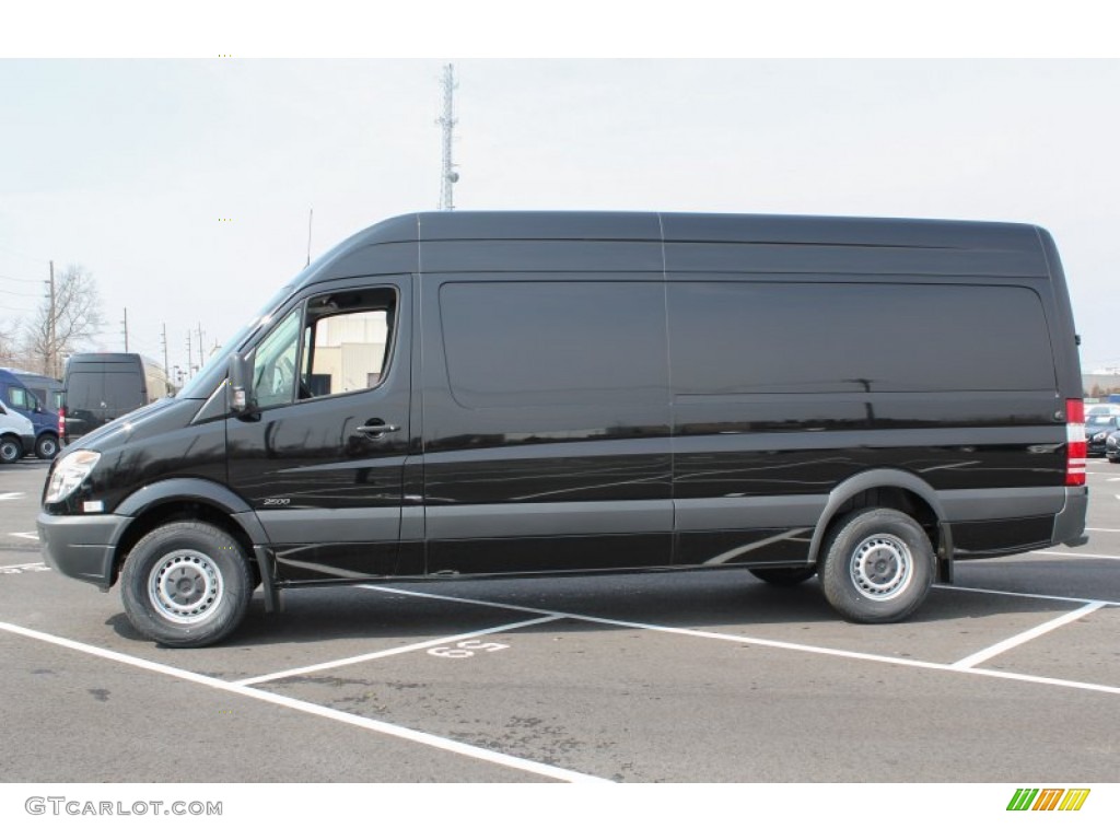 Carbon Black Metallic 2013 Mercedes-Benz Sprinter 2500 High Roof Cargo Van Exterior Photo #79161800