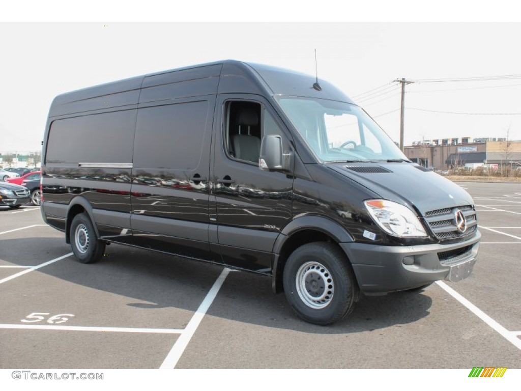 Carbon Black Metallic 2013 Mercedes-Benz Sprinter 2500 High Roof Cargo Van Exterior Photo #79161884