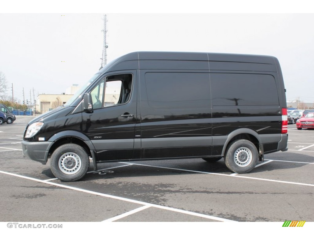 Carbon Black Metallic 2013 Mercedes-Benz Sprinter 2500 High Roof Cargo Van Exterior Photo #79162160
