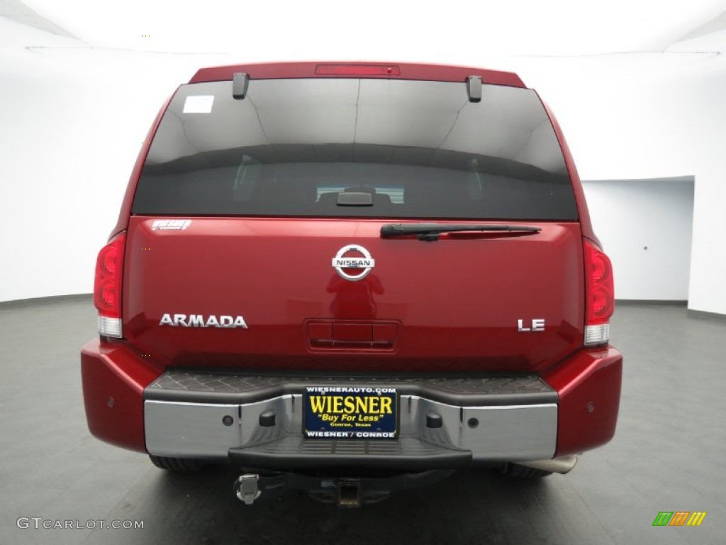 2007 Armada LE - Red Brawn / Graphite/Titanium photo #6