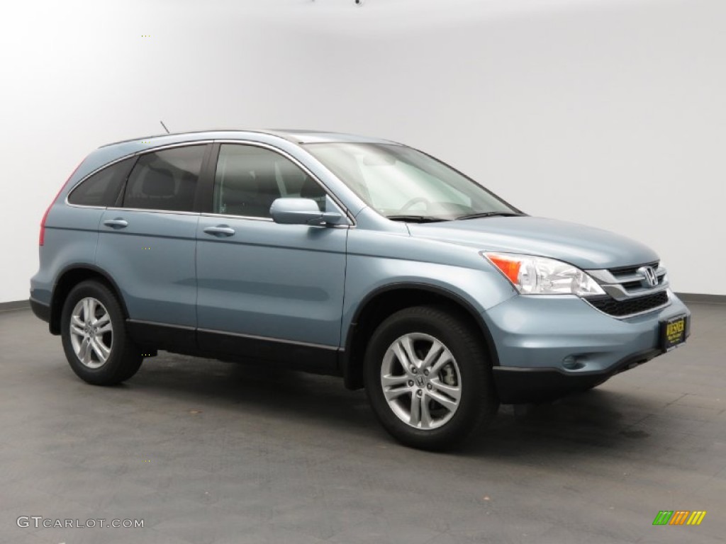 2011 CR-V EX-L - Glacier Blue Metallic / Gray photo #3