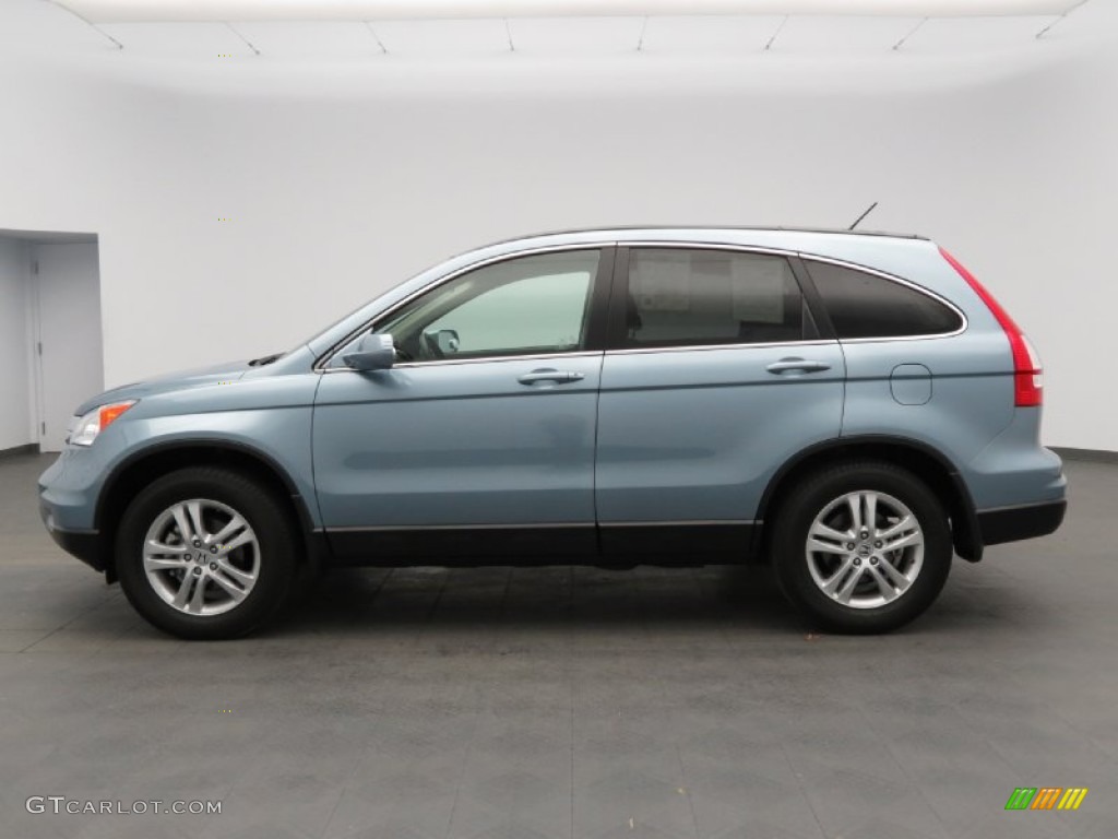 2011 CR-V EX-L - Glacier Blue Metallic / Gray photo #8