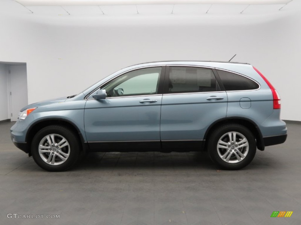 2011 CR-V EX-L - Glacier Blue Metallic / Gray photo #8