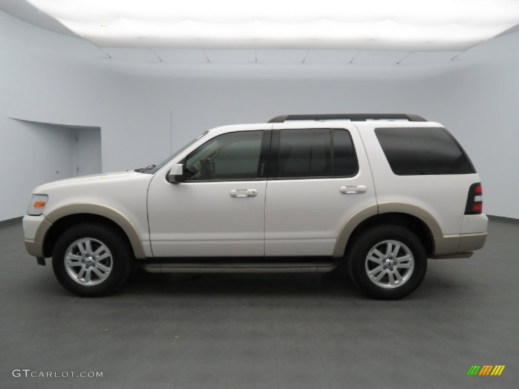 White Platinum Tri-Coat 2010 Ford Explorer Eddie Bauer Exterior Photo #79164790
