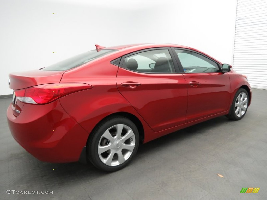 2013 Elantra Limited - Red Allure / Black photo #2