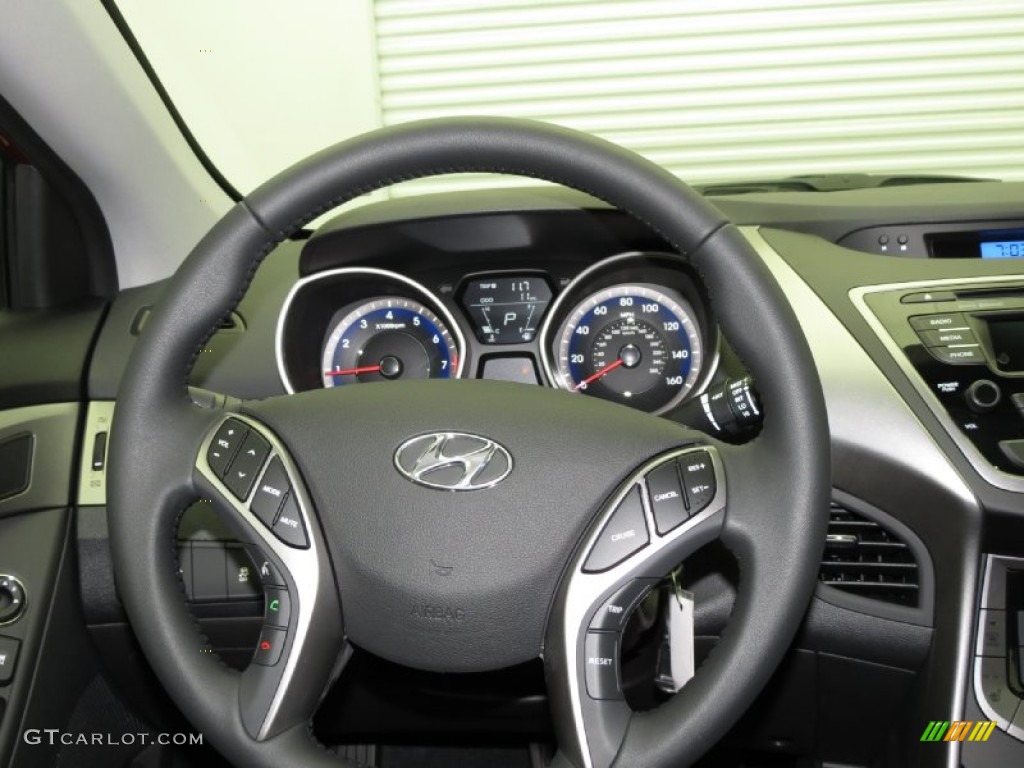 2013 Elantra Limited - Red Allure / Black photo #4